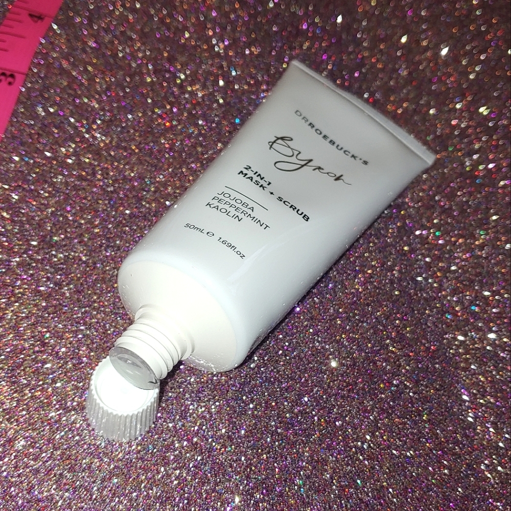 Byron 2-in-1 Mask + Scrub Jojoba Peppermint Kaolin Dr Roebuck's